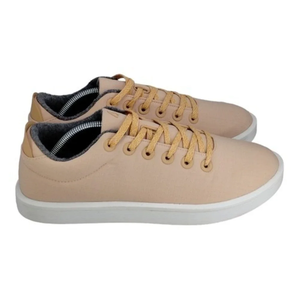 Allbirds WP Wool Piper Woven Mens Shoes Sneaker Lux Camel Blizzard Sole Sz 10